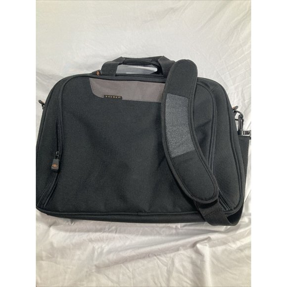 Everki Advance 16" EKB407NCH Black Orange Laptop Bag Briefcase W Shoulder Strap! - Picture 2 of 8